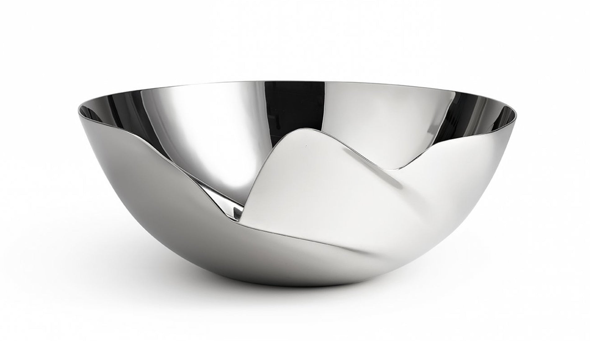 zaha hadid design serenity bowl silver medium