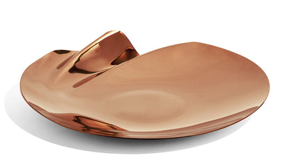 zaha hadid design serenity platter rose gold large